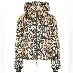 Jet Set Julia Leopard Padded Ski Jacket